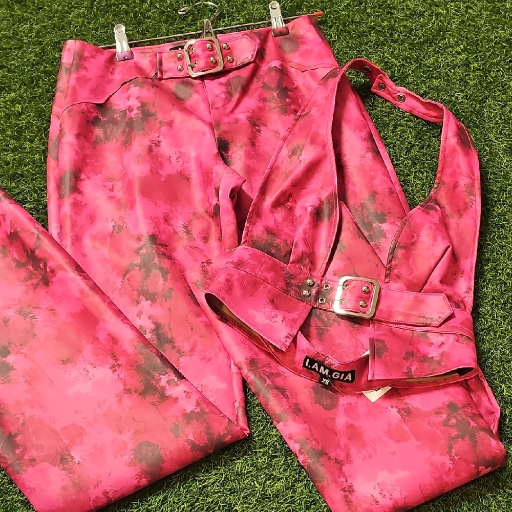 I.AM.GIA Vibrant Pink Set Top & Pants